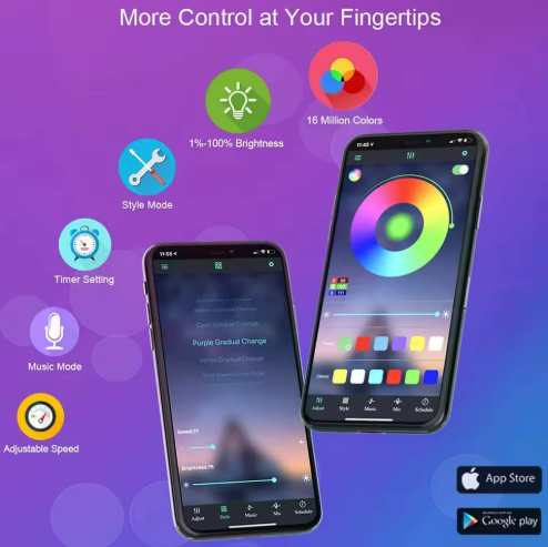 Smart Bluetooth LED Strip Lights!